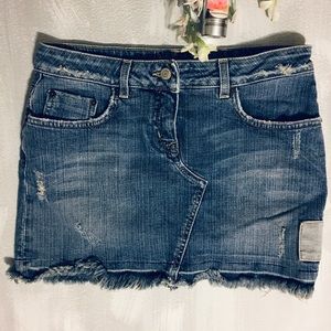 💋Bebe woman’s raw edge mini